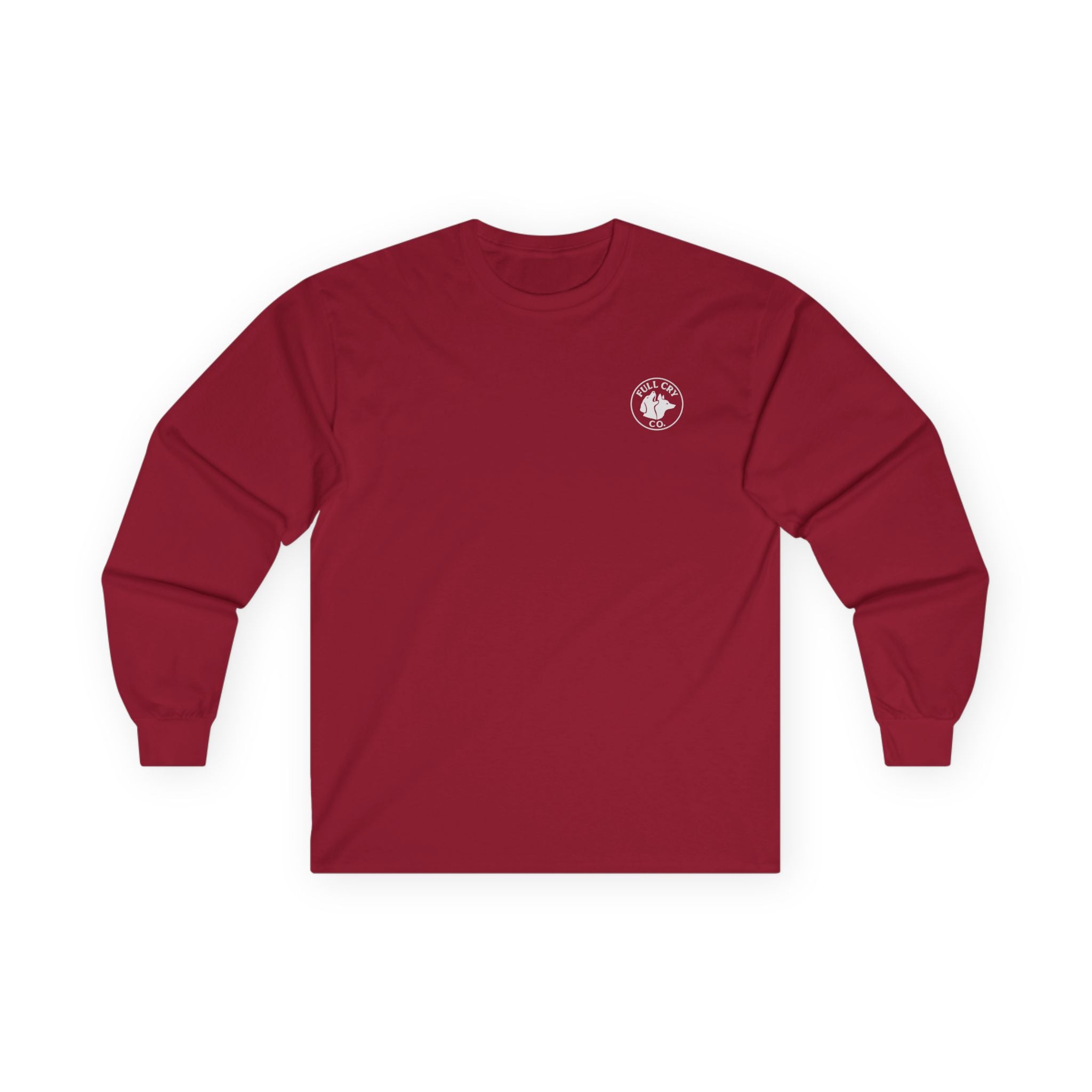 Mens plain logo Long Sleeve Tee