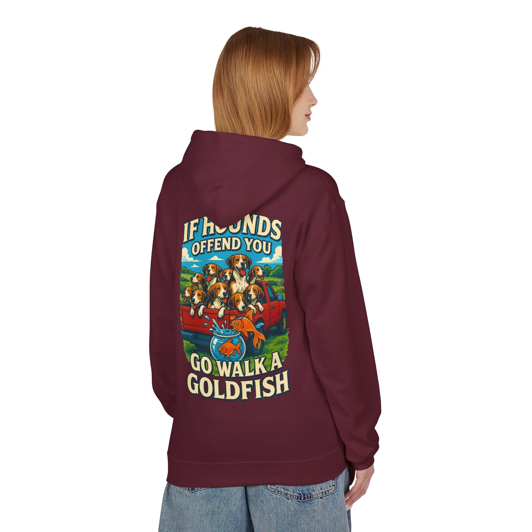 Woman's Walk A Goldfish Hoodie