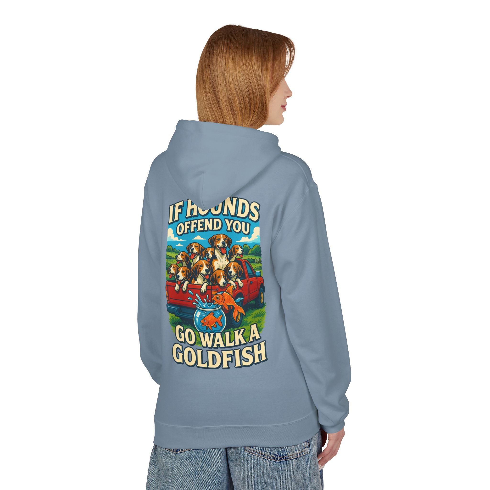 Woman's Walk A Goldfish Hoodie