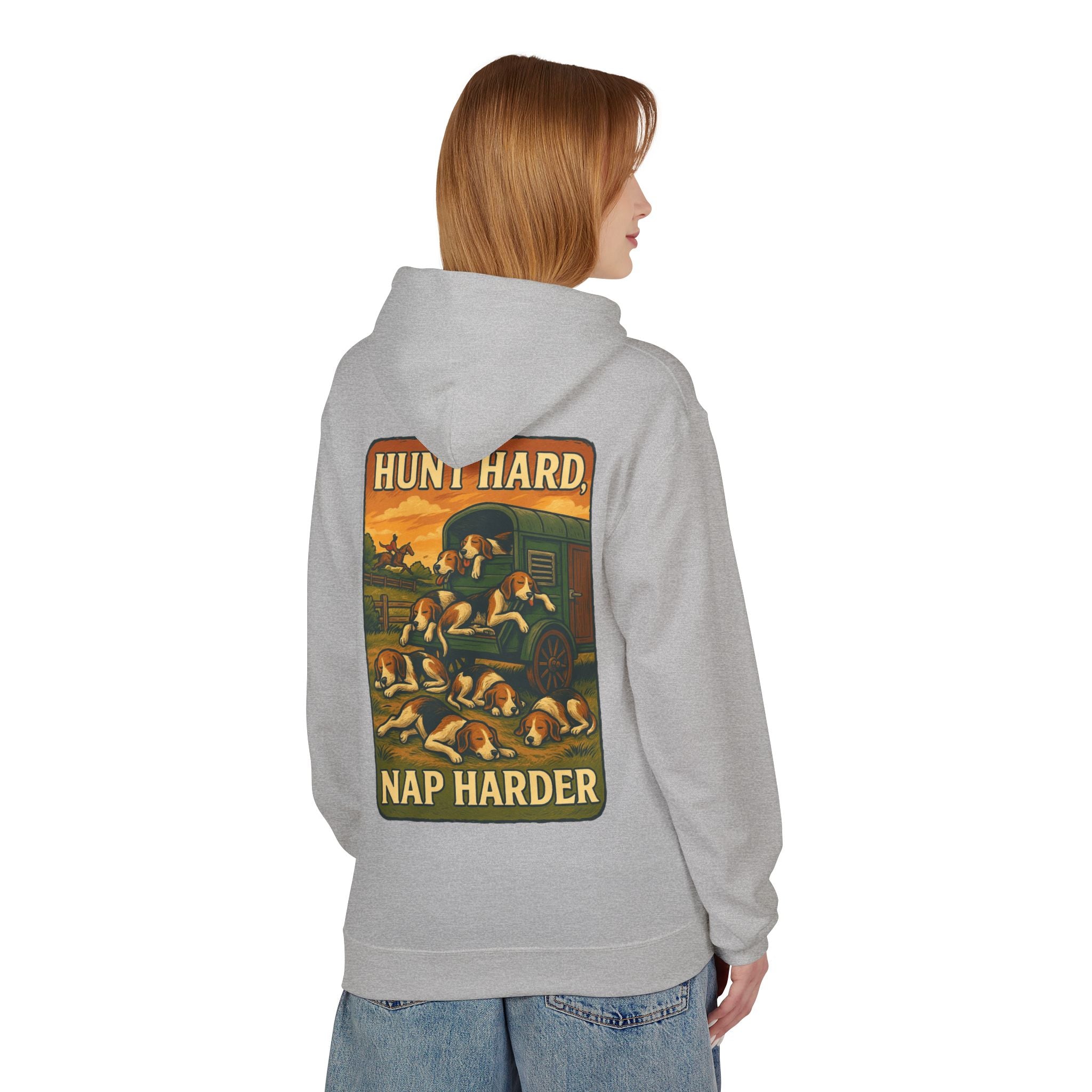 Woman's Hunt Hard, Nap Harder Hoodie
