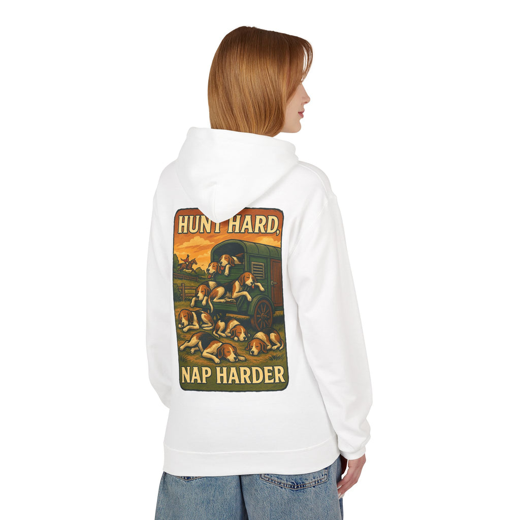 Woman's Hunt Hard, Nap Harder Hoodie