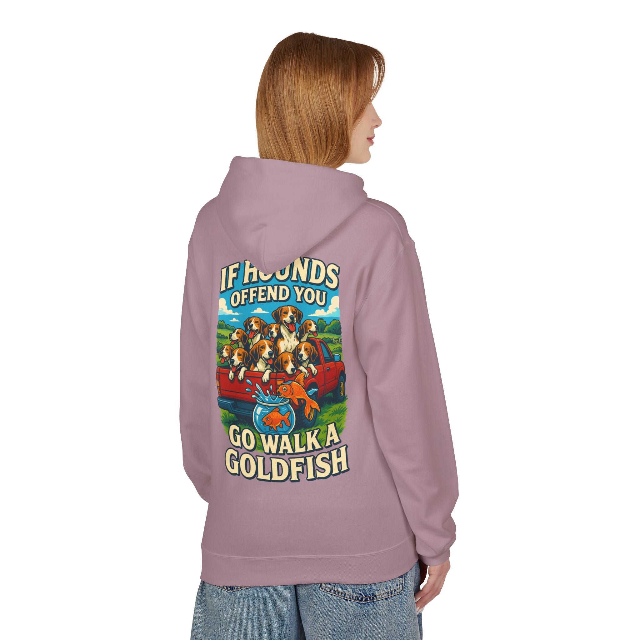 Woman's Walk A Goldfish Hoodie