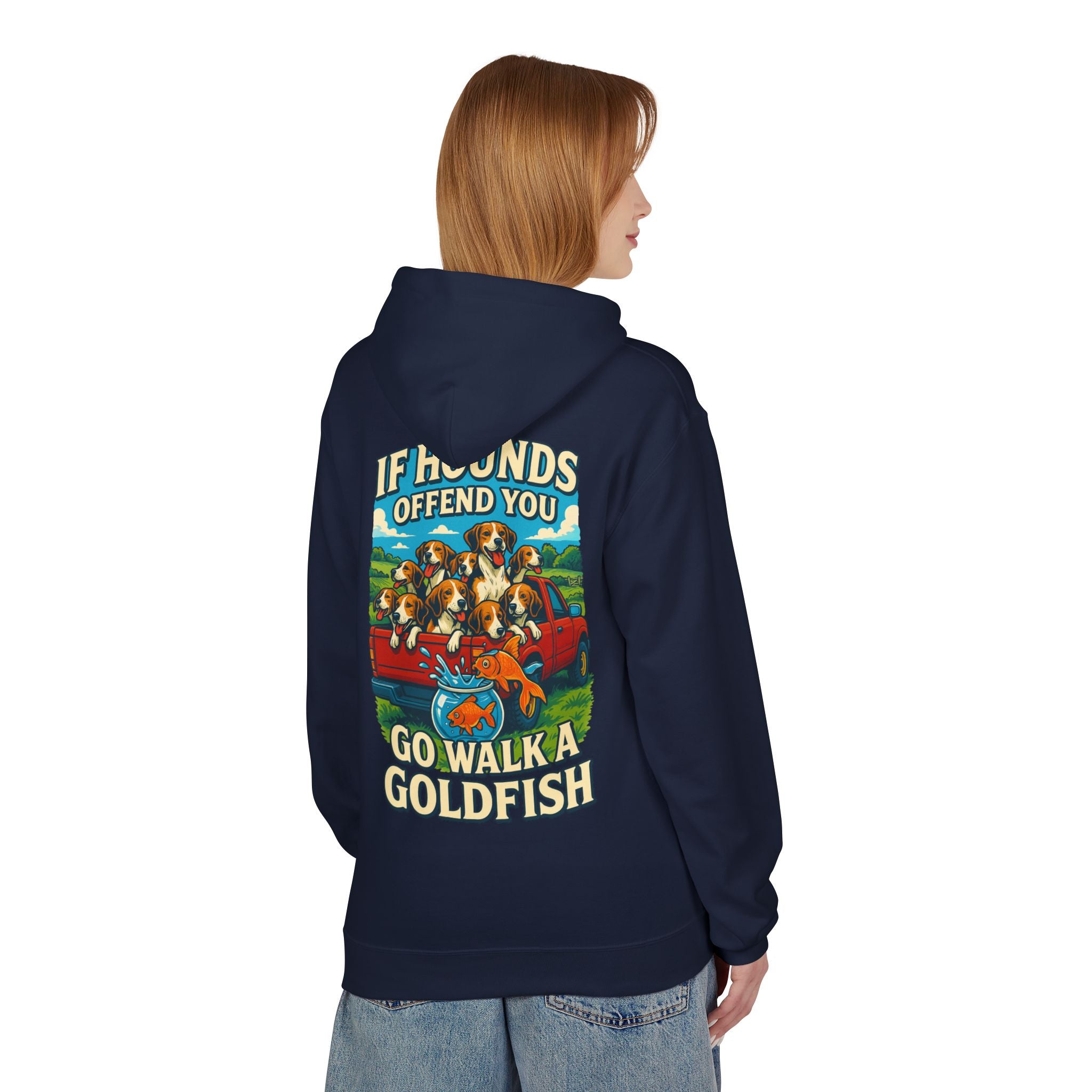 Woman's Walk A Goldfish Hoodie