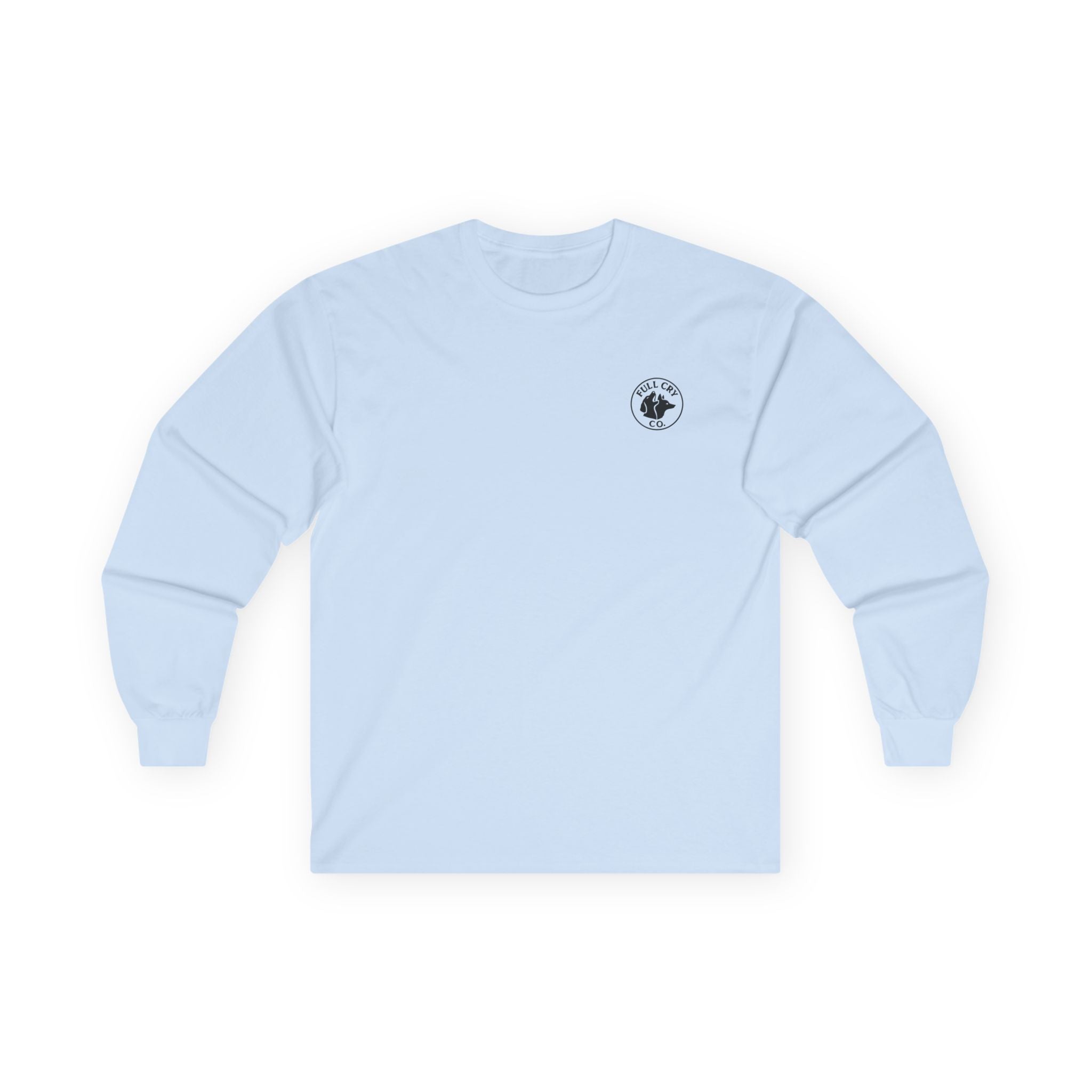 Mens plain logo Long Sleeve Tee