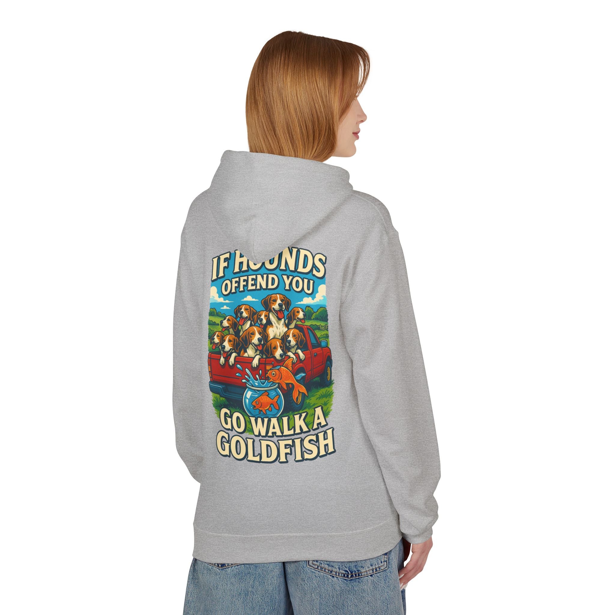 Woman's Walk A Goldfish Hoodie