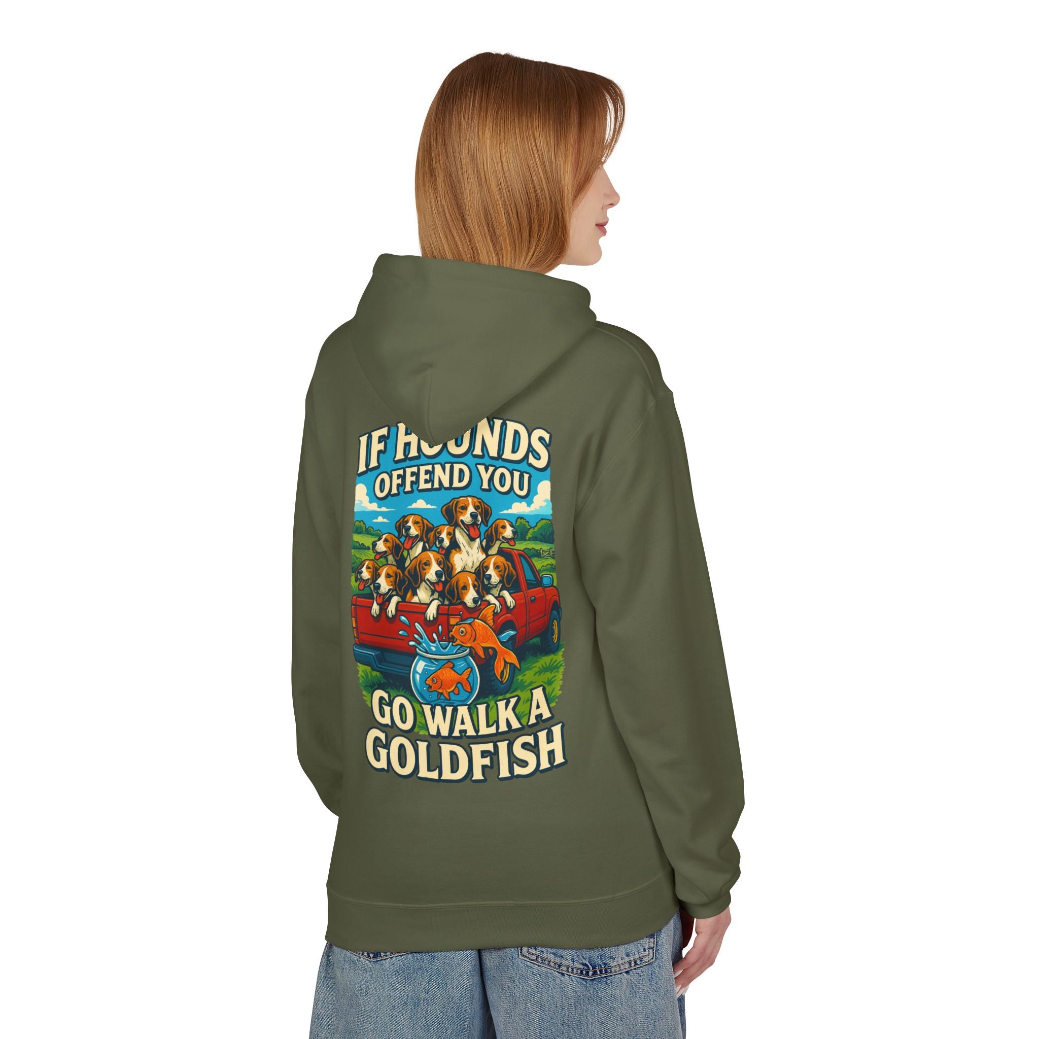 Woman's Walk A Goldfish Hoodie