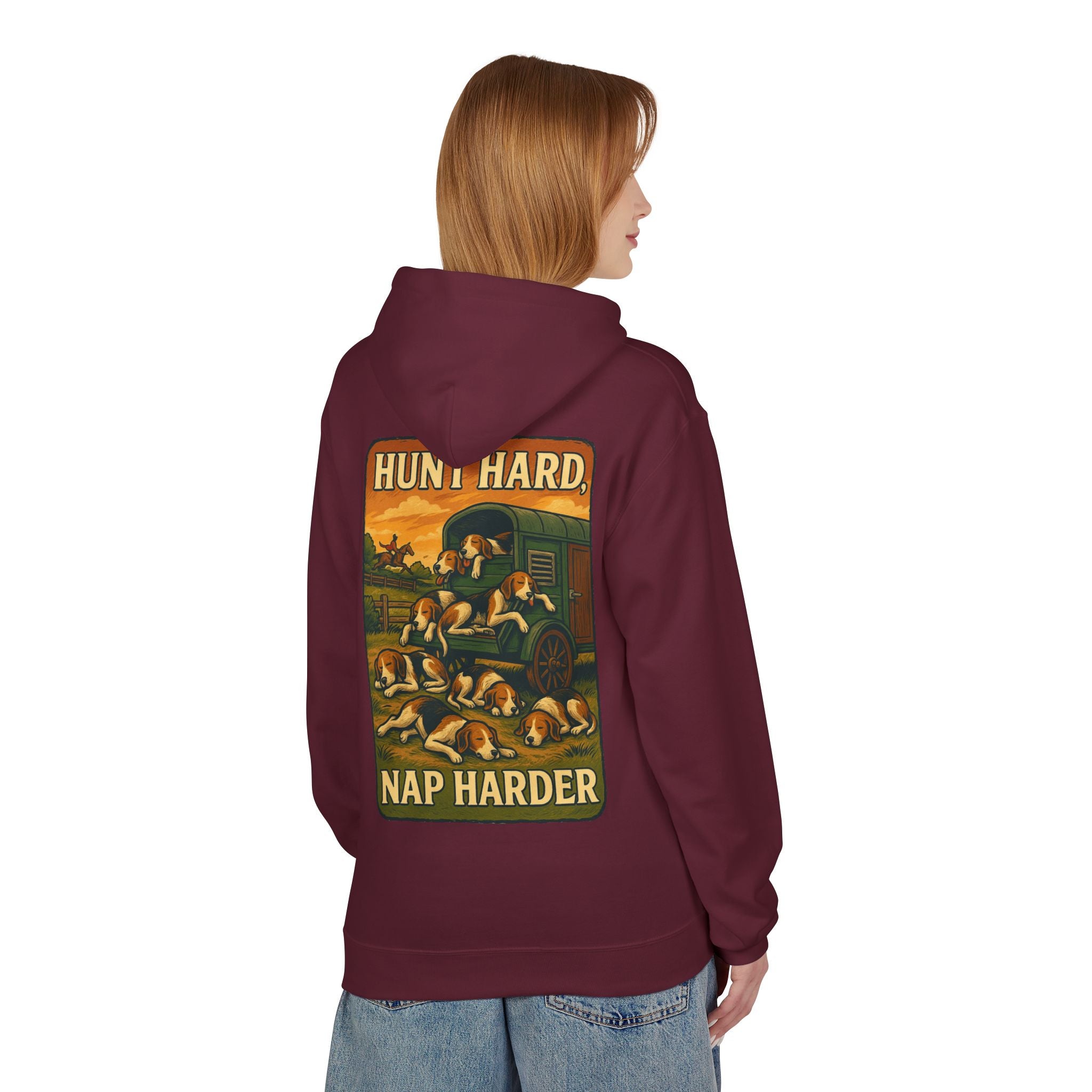 Woman's Hunt Hard, Nap Harder Hoodie