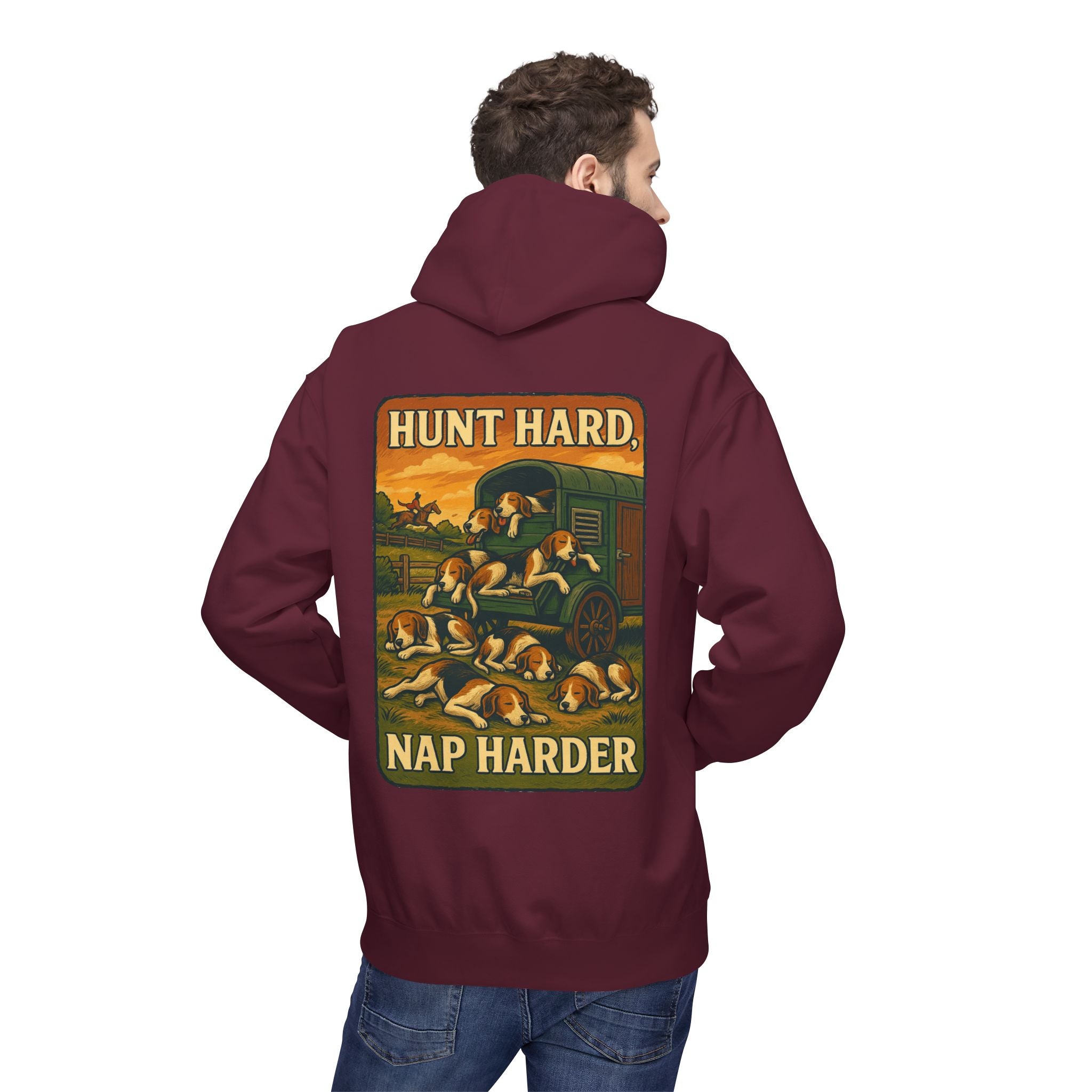 Men’s Hunt Hard, Nap Harder Hoodie