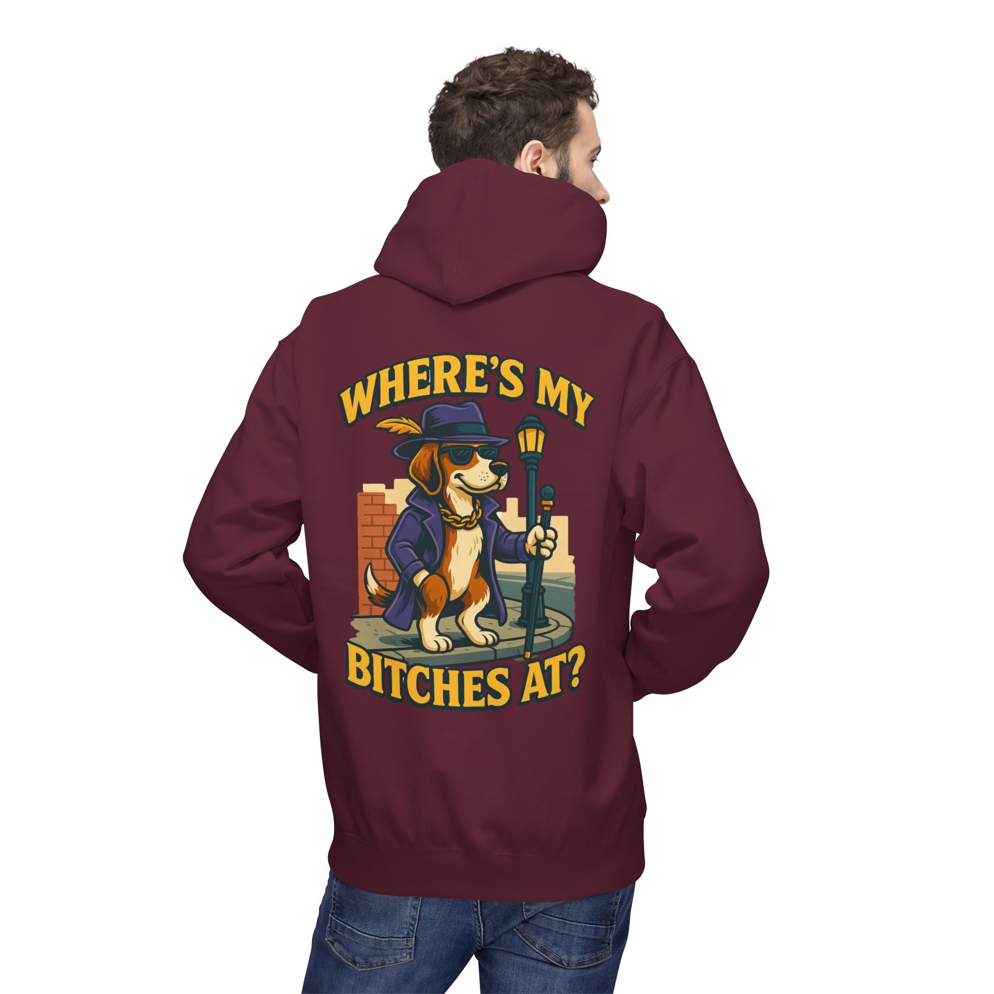 Men’s Where’s my B****’s At Hoodie