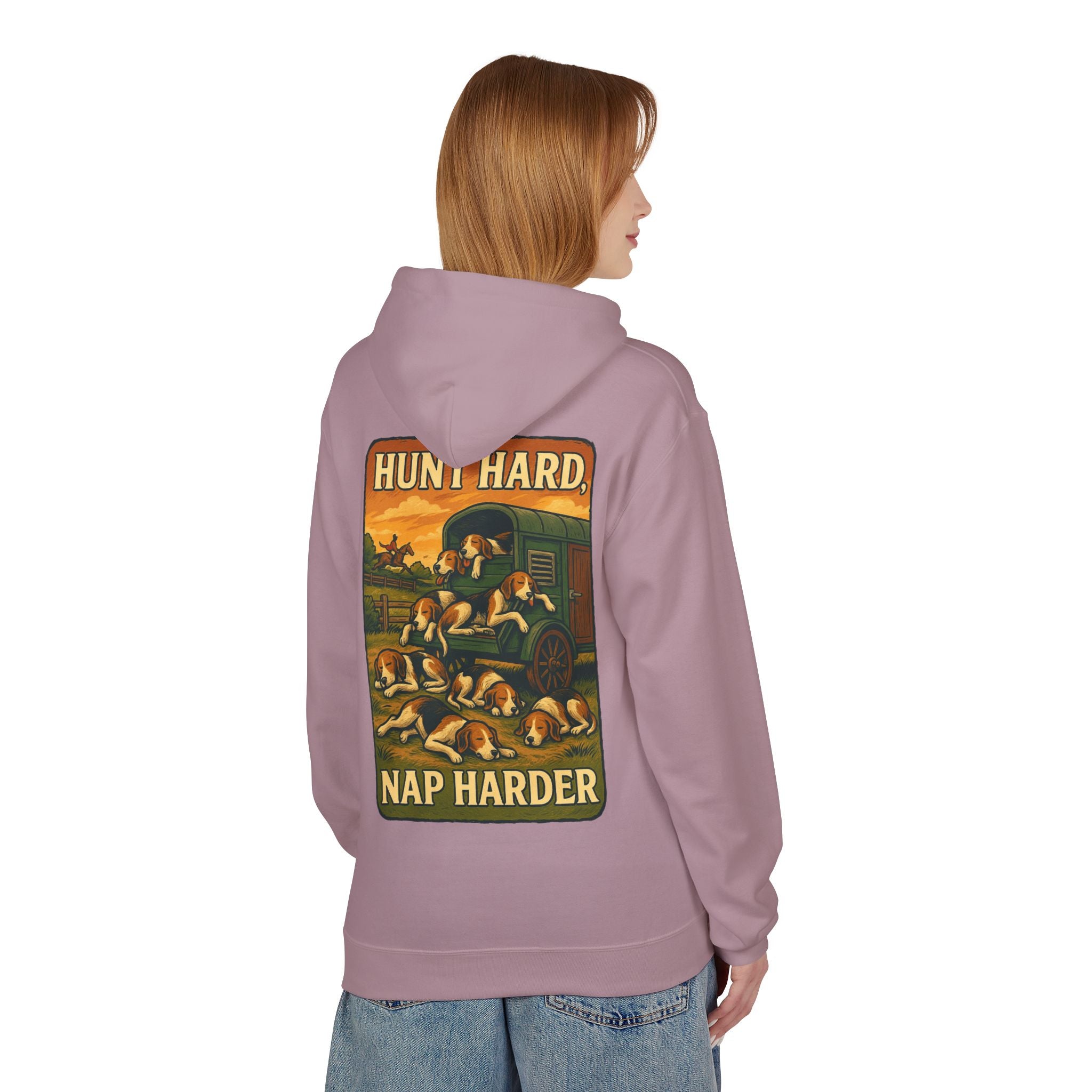 Woman's Hunt Hard, Nap Harder Hoodie