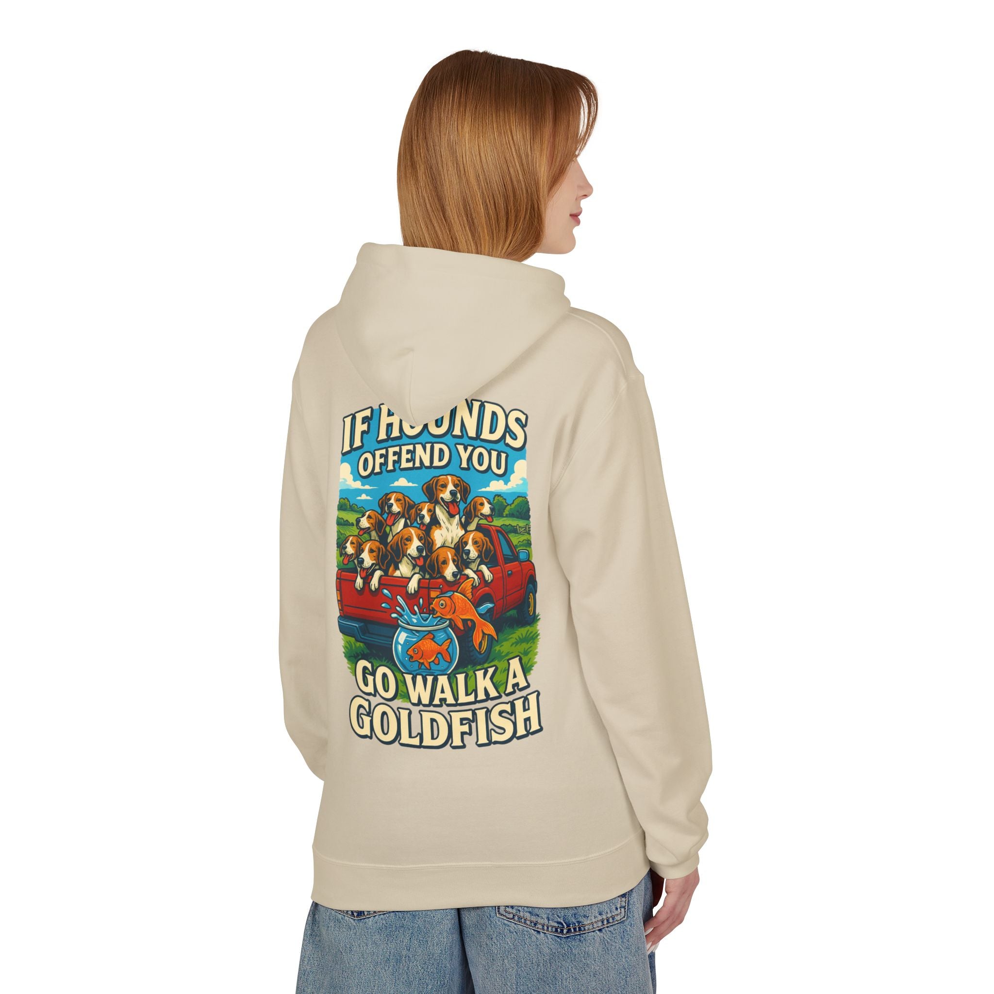 Woman's Walk A Goldfish Hoodie