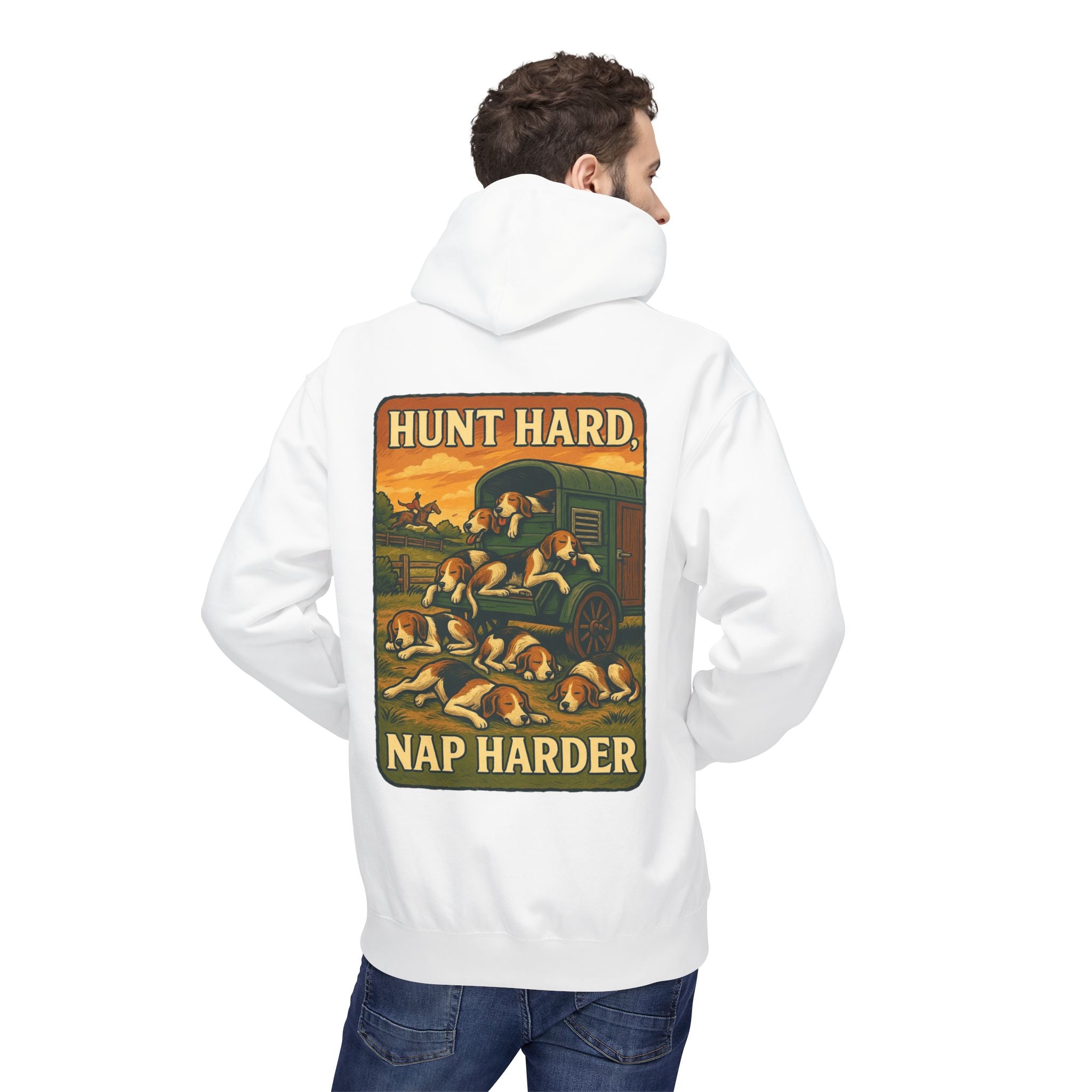 Men’s Hunt Hard, Nap Harder Hoodie