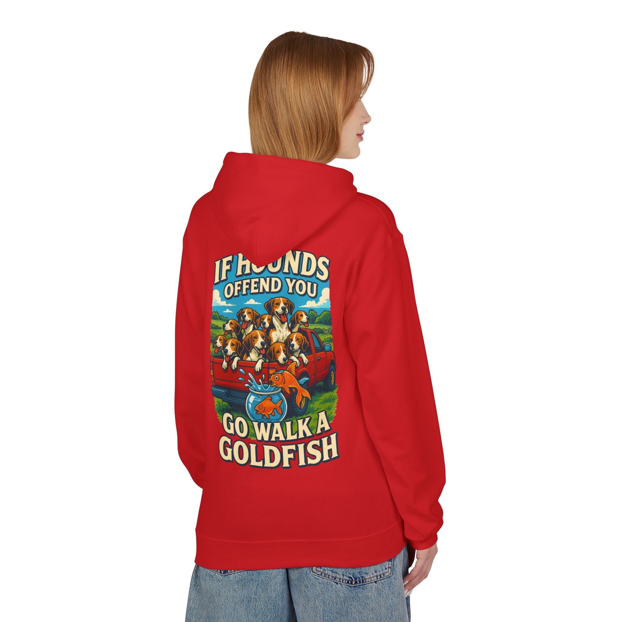 Woman's Walk A Goldfish Hoodie