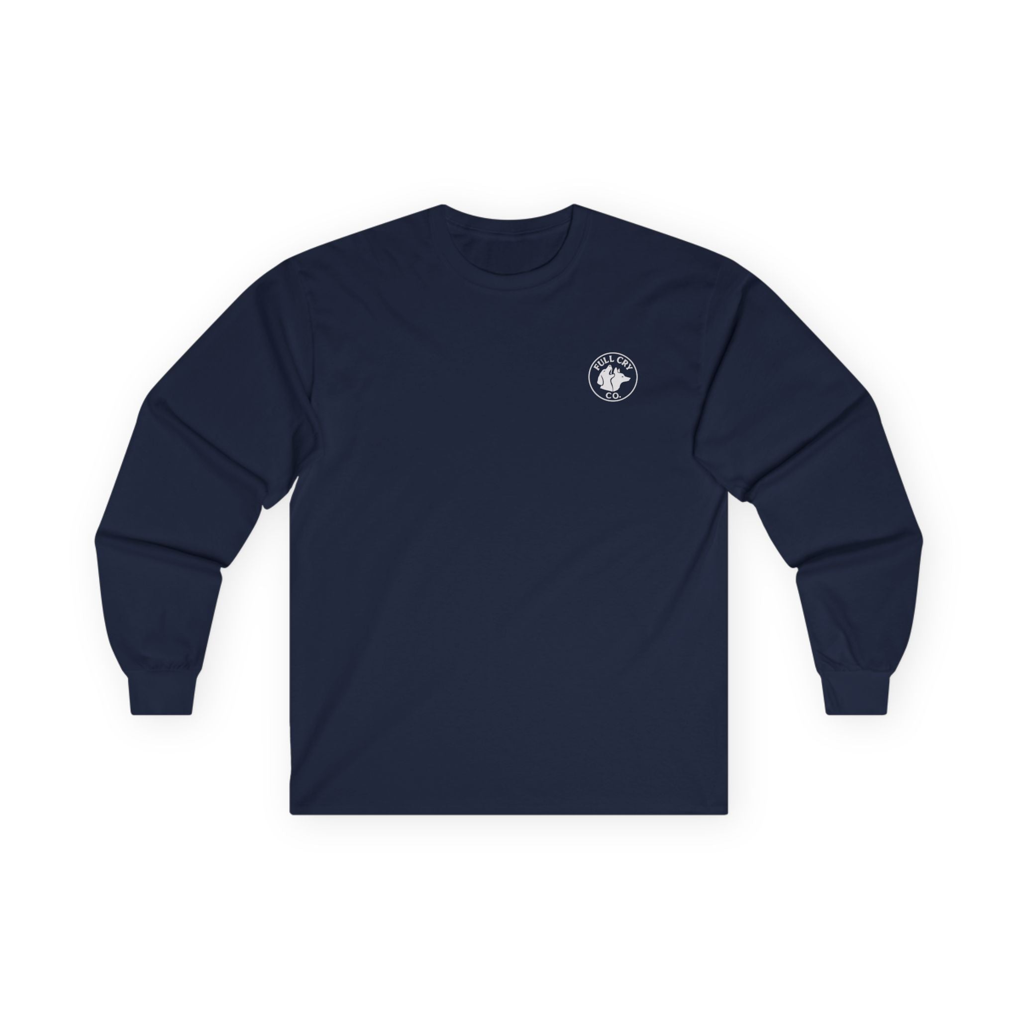 Mens plain logo Long Sleeve Tee