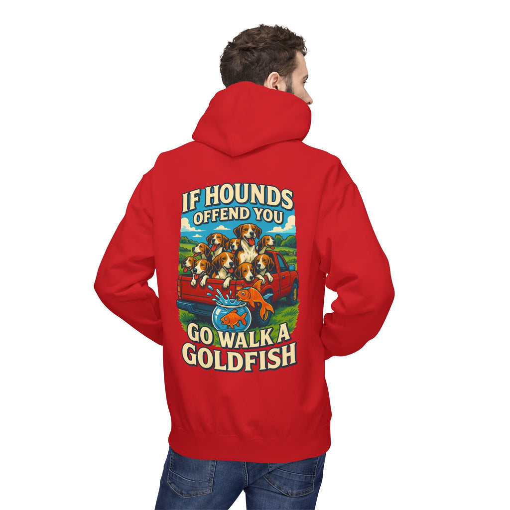 Men's walking a goldfish Hoodie