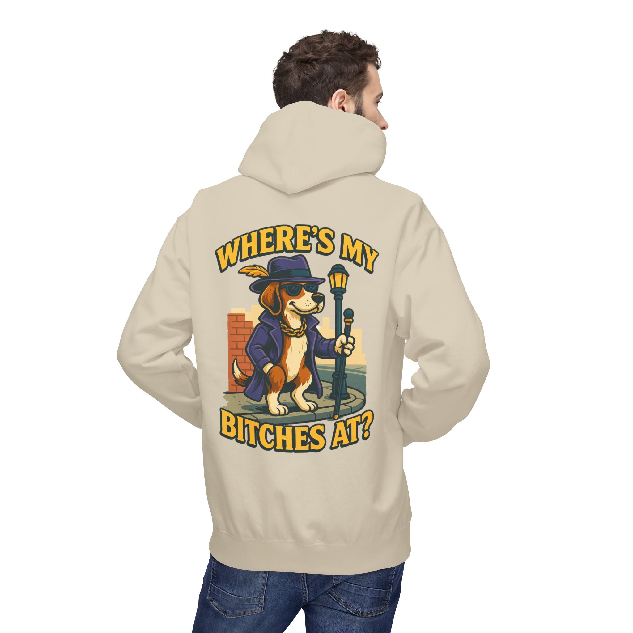 Men’s Where’s my B****’s At Hoodie
