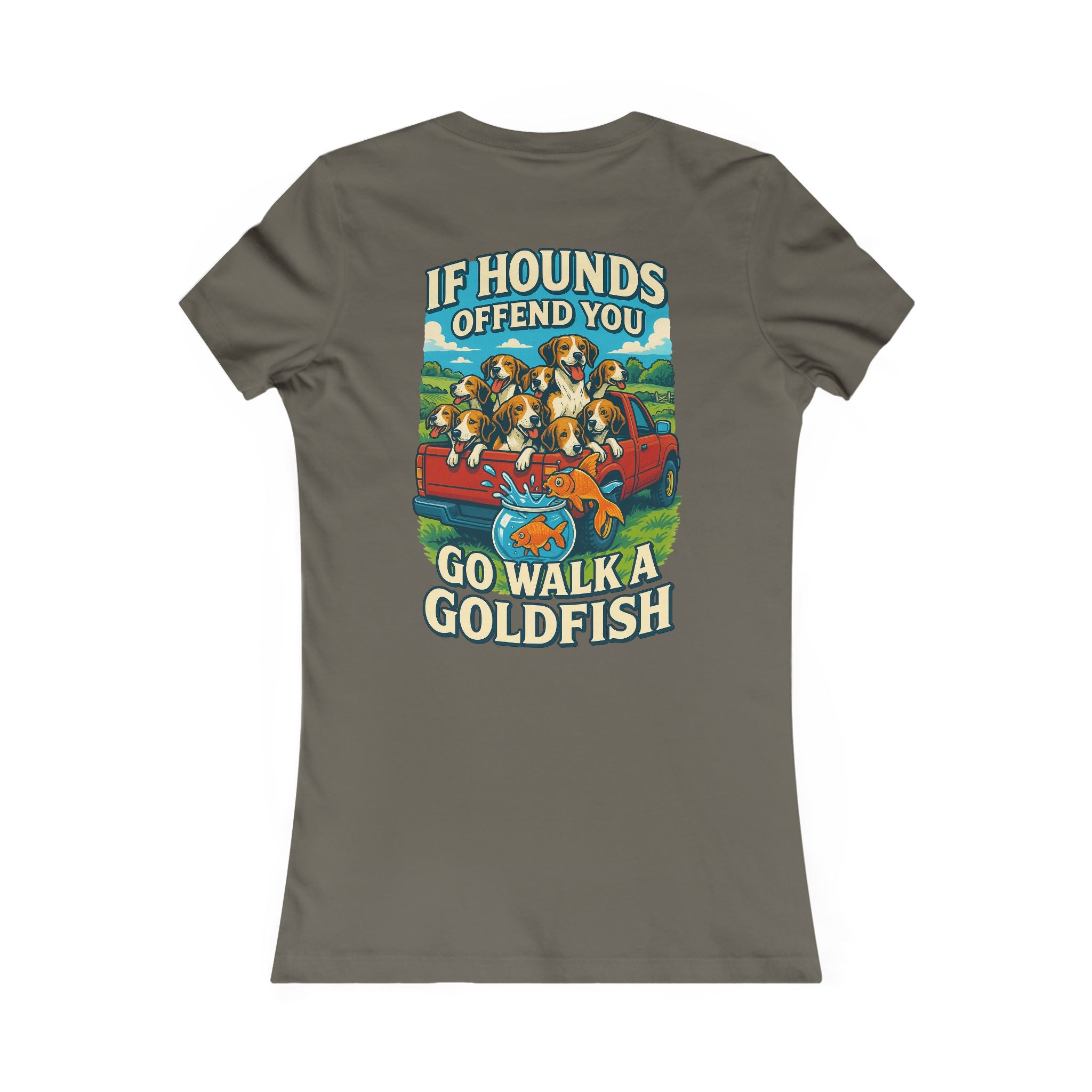 Woman’s Walking A Goldfish T-shirt