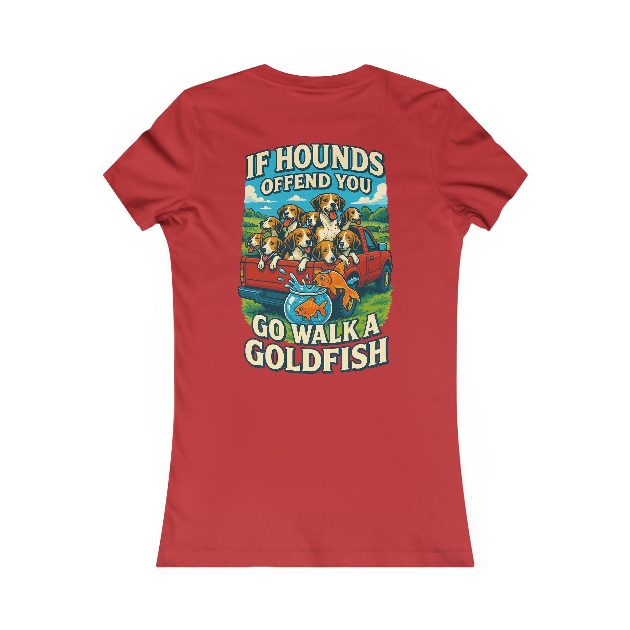 Woman’s Walking A Goldfish T-shirt