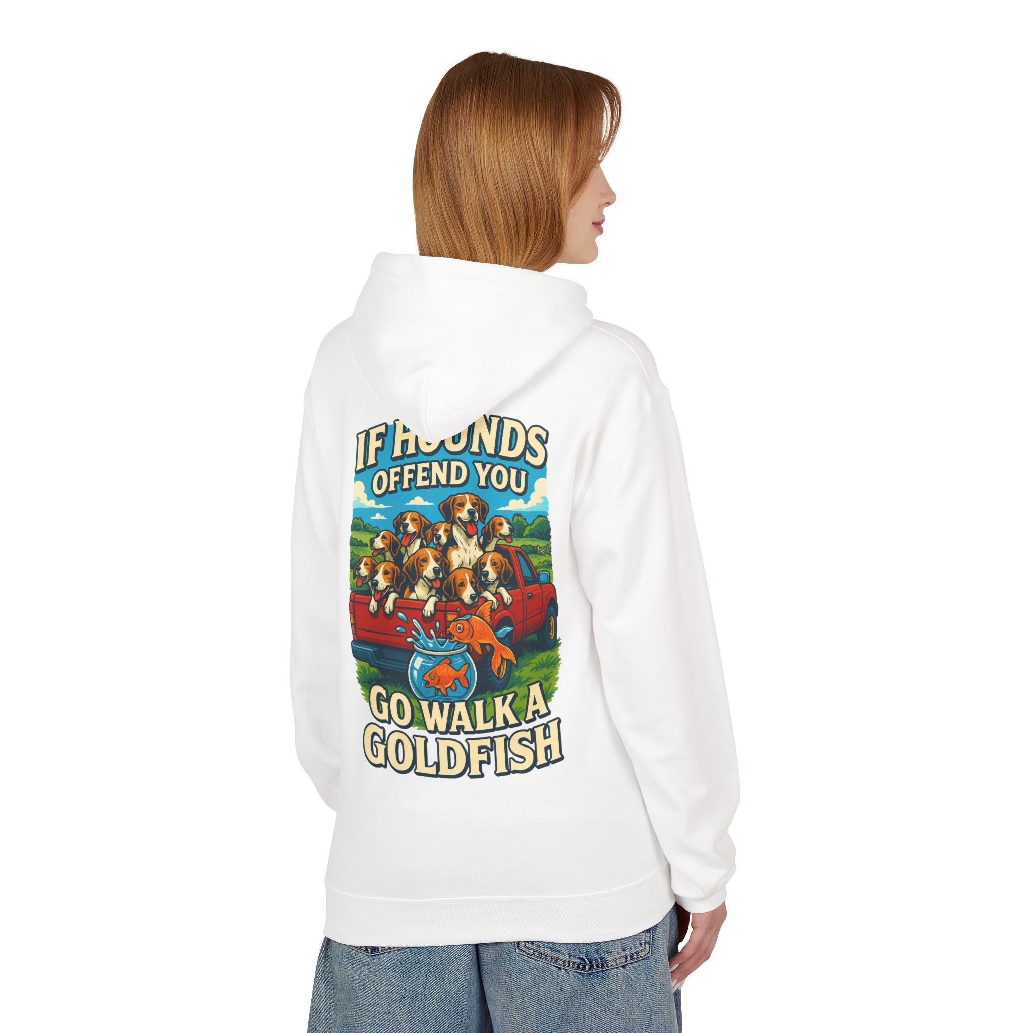 Woman's Walk A Goldfish Hoodie