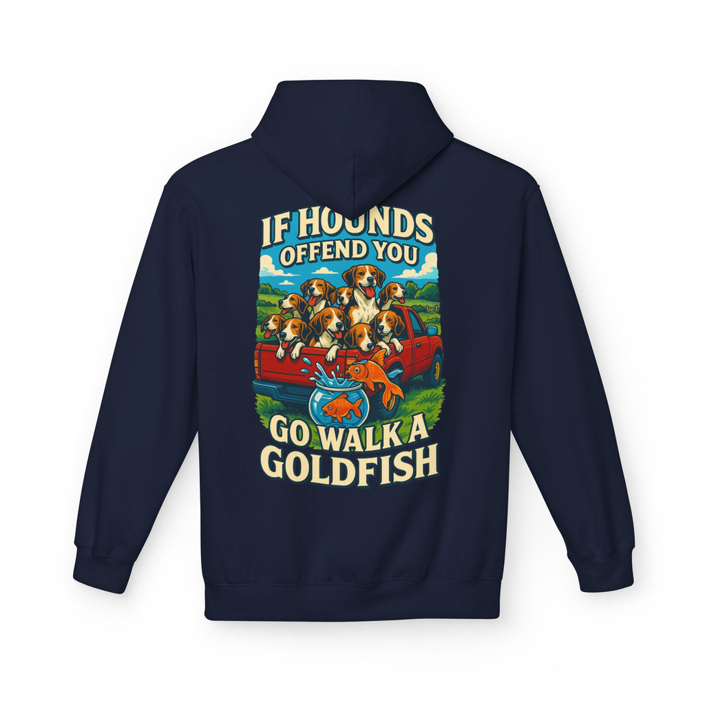 Men's walking a goldfish Hoodie
