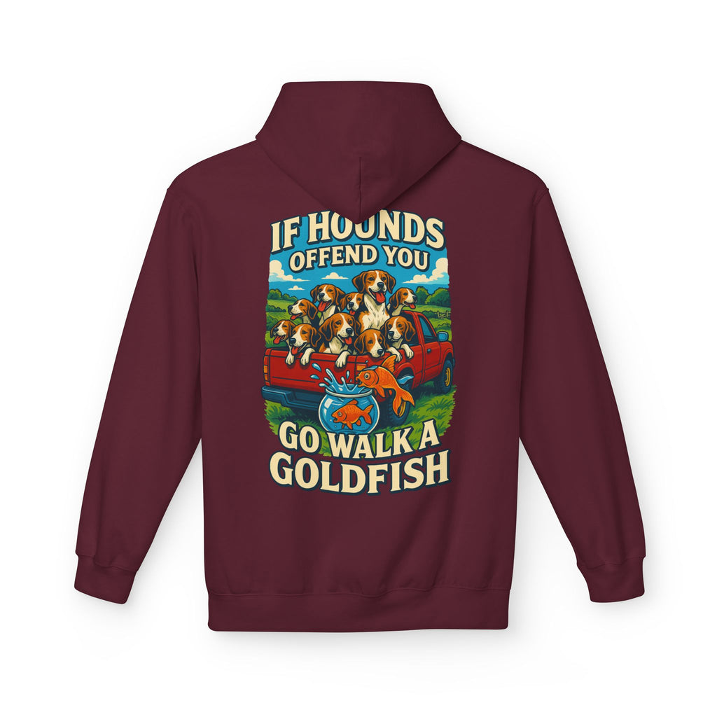 Men's walking a goldfish Hoodie