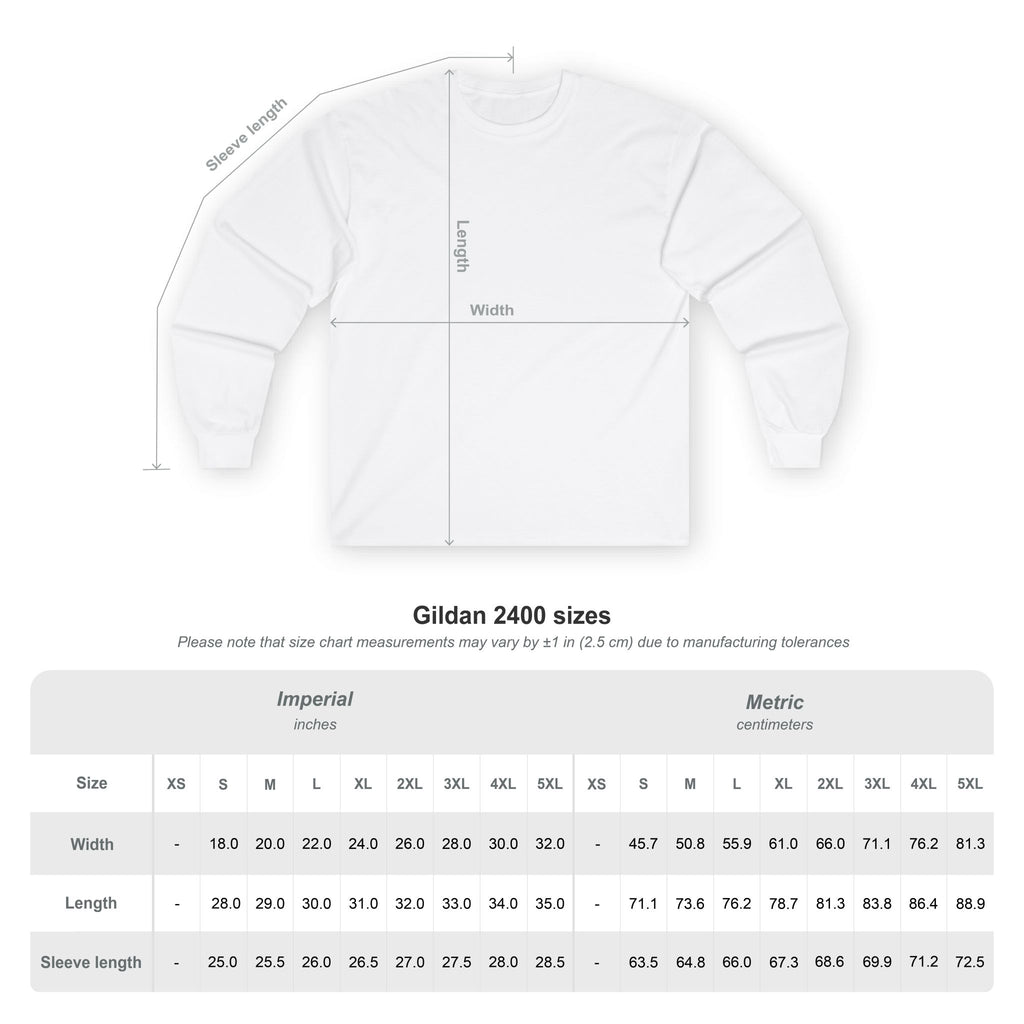 Mens plain logo Long Sleeve Tee