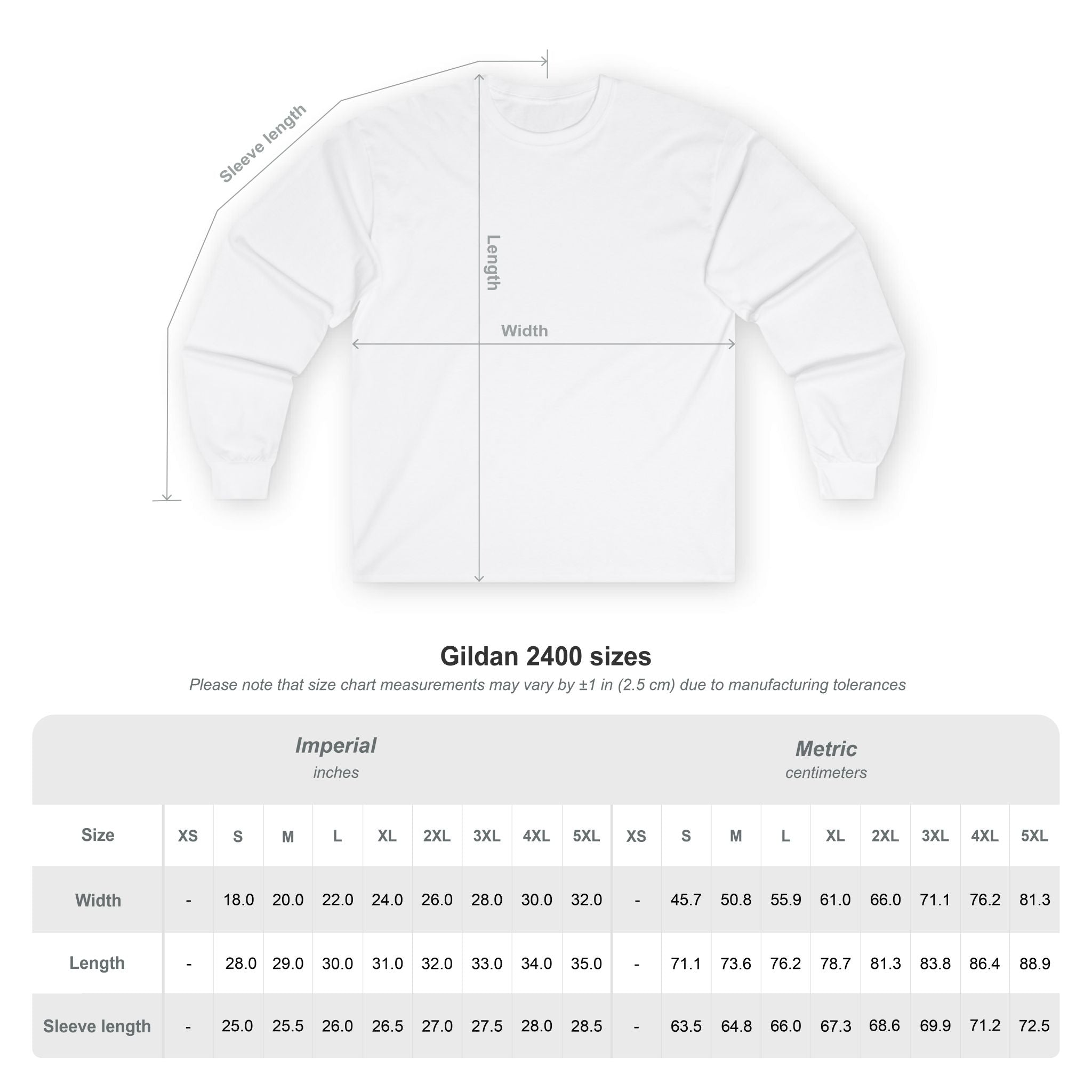 Mens plain logo Long Sleeve Tee