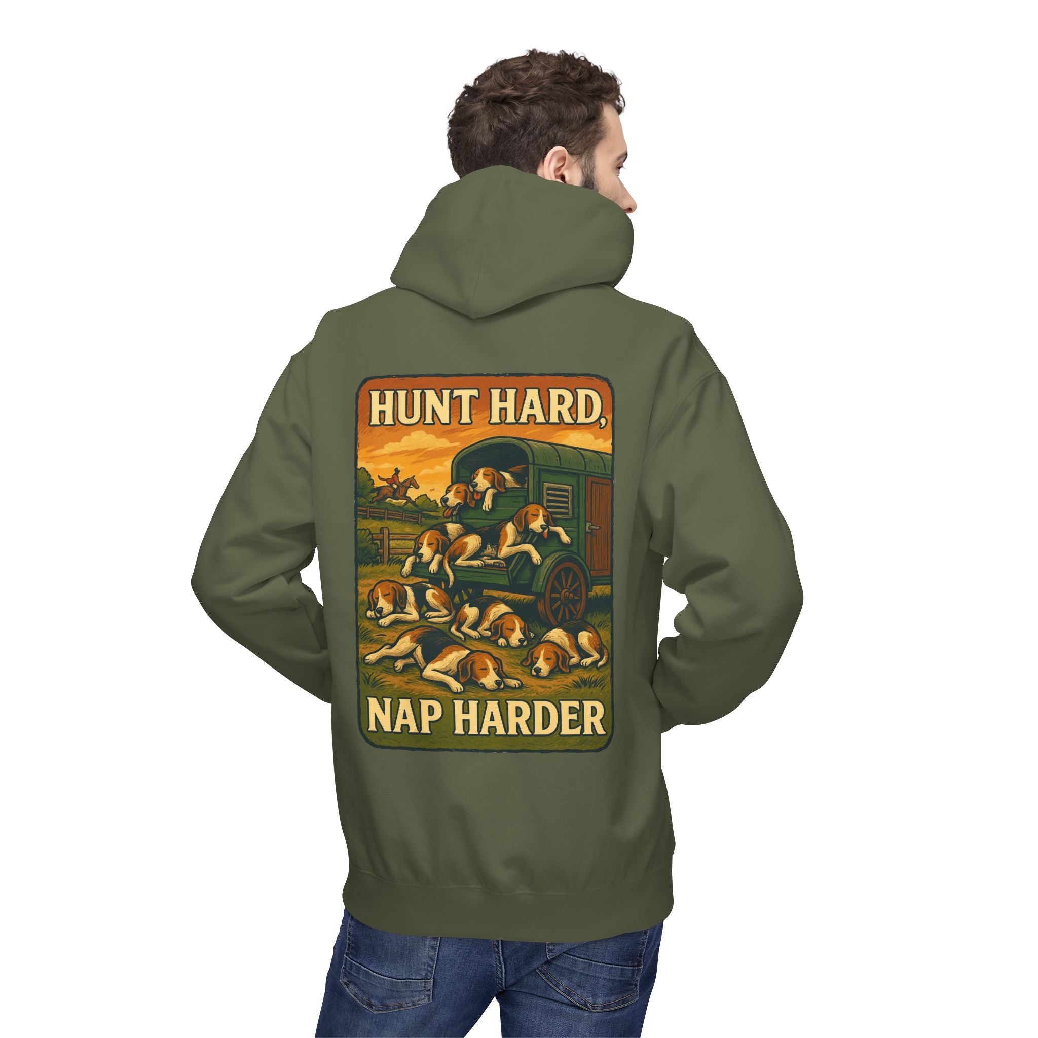 Men’s Hunt Hard, Nap Harder Hoodie