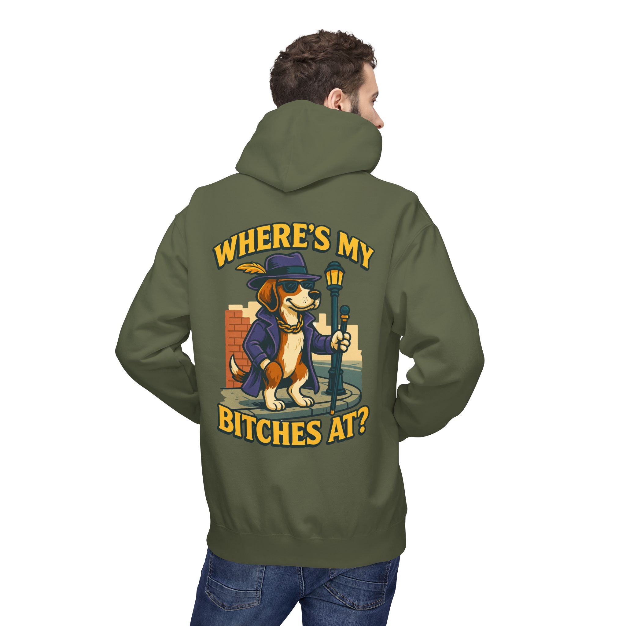 Men’s Where’s my B****’s At Hoodie