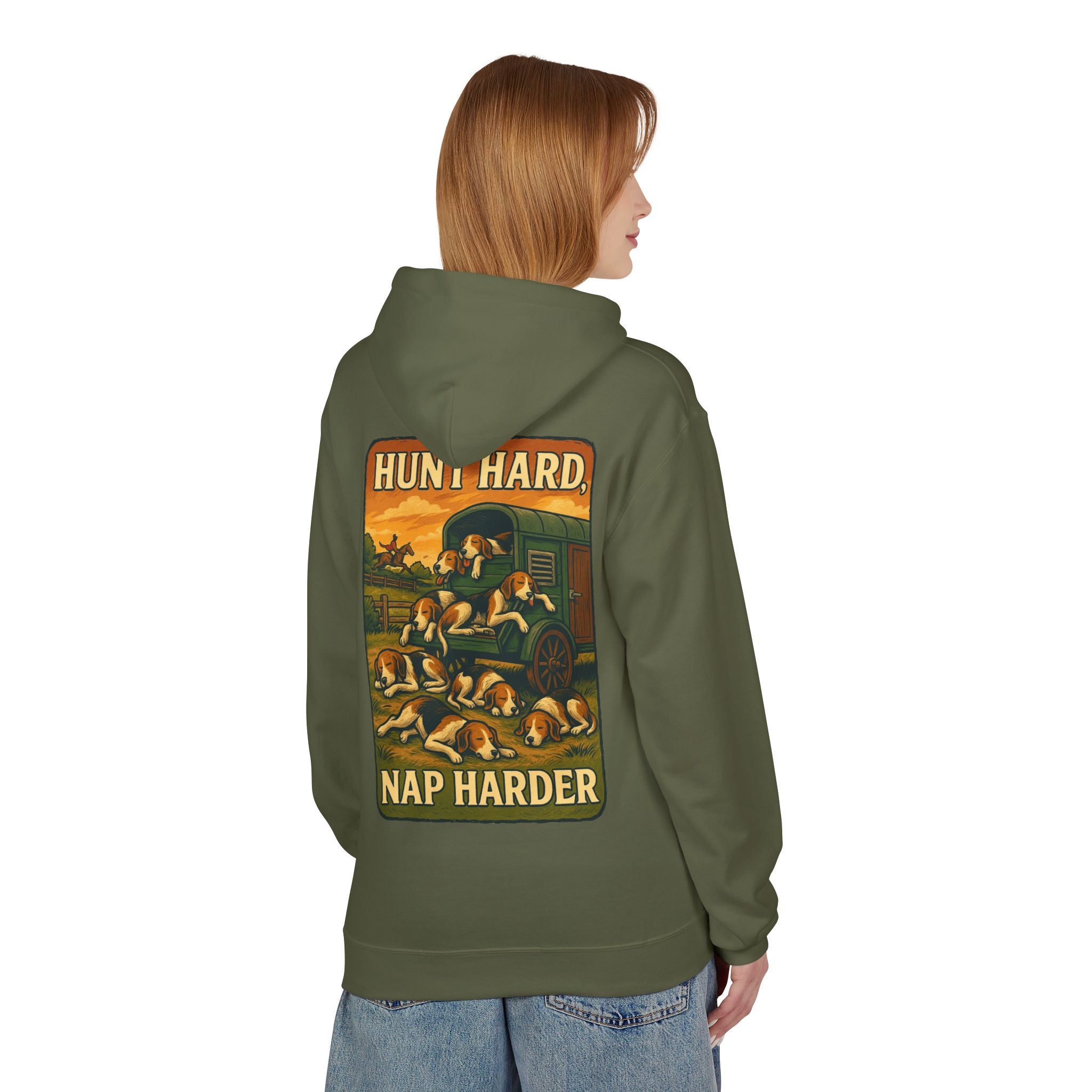 Woman's Hunt Hard, Nap Harder Hoodie
